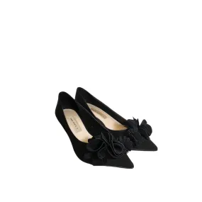 ZARA Black Floral Detail Pointed Pumps | Gently Used |